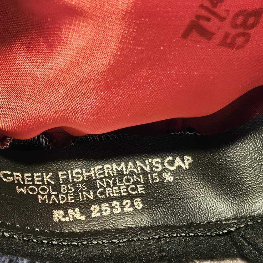 Vintage Greek Sailor  wool hat - Picture 5 of 7